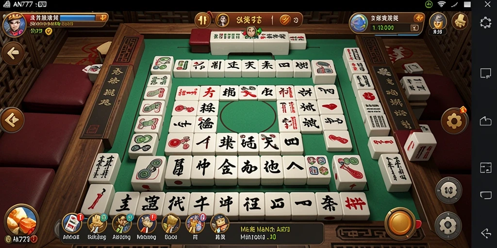 Screenshot gameplay AN777 yang menampilkan serunya bermain Mahjong.