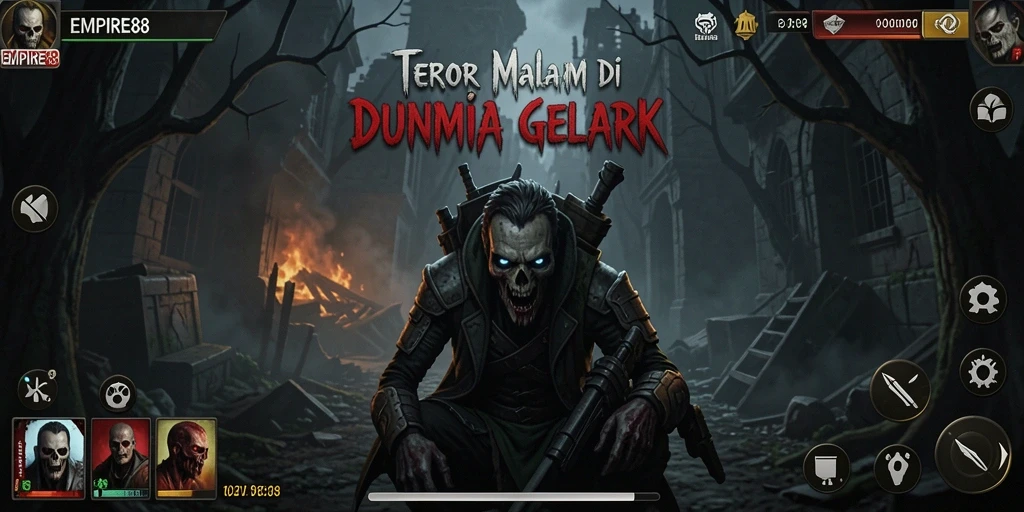 Gameplay seram di dunia gelap dan misterius.