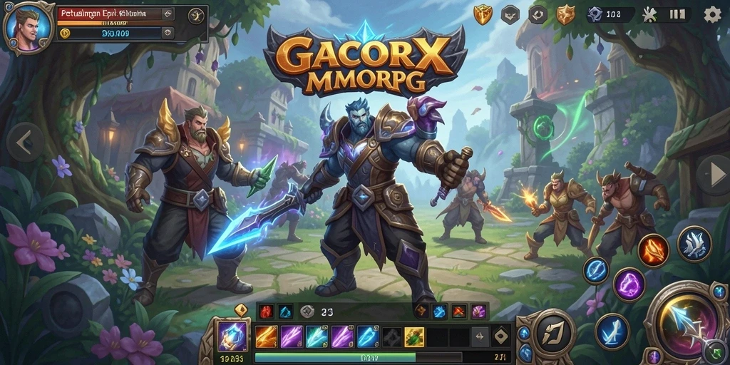Tampilan aksi gameplay seru di GACORX yang penuh tantangan.