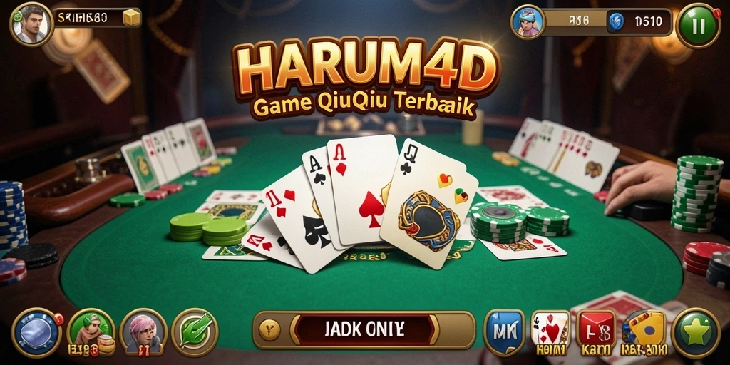 Tampilan utama gameplay QiuQiu di HARUM4D, penuh aksi dan seru.