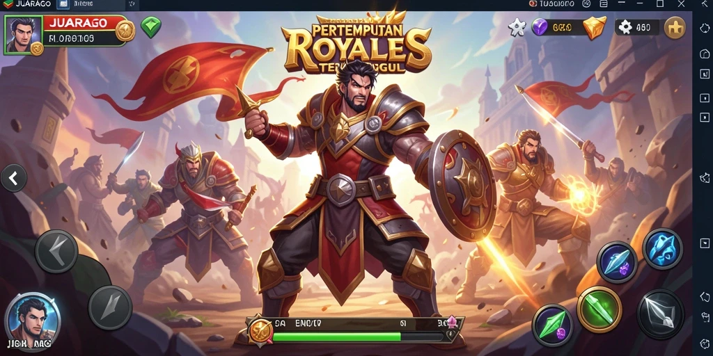 Tangkapan layar menunjukkan aksi seru dalam permainan Battle Royale.