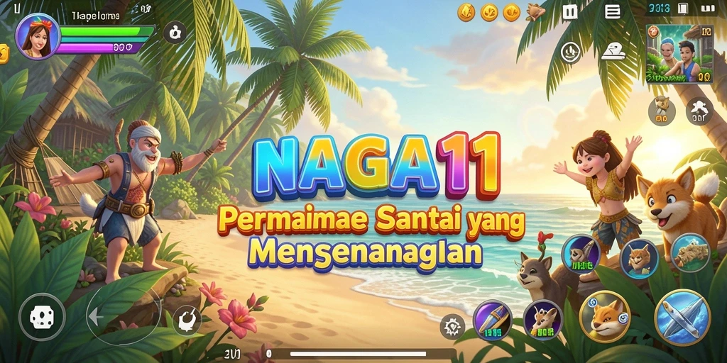 Tangkapan layar NAGA11 menunjukkan gameplay seru dengan grafis yang menarik.